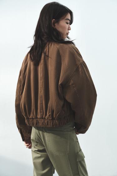VESTE BOMBER MATELASSÉE - Marron de Zara - Image 2