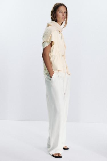 HEAVY COTTON T-SHIRT - Yellow by Zara
