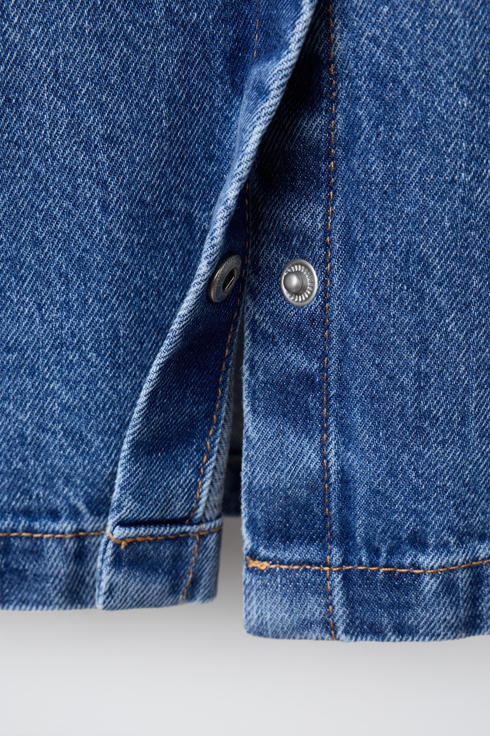 ROBE EN DENIM BRODÉE DE FLEURS