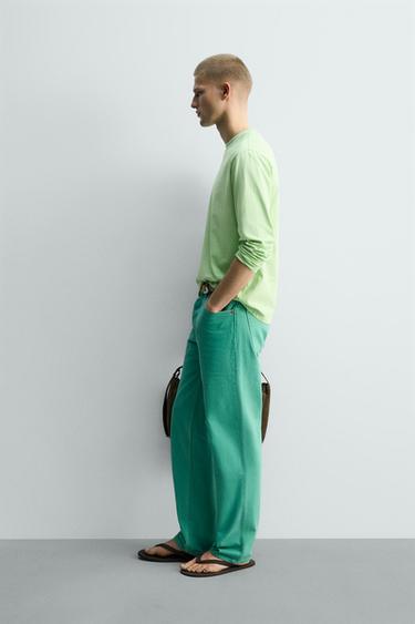 JEAN COUPE DROITE - Turquoise de Zara - Image 3