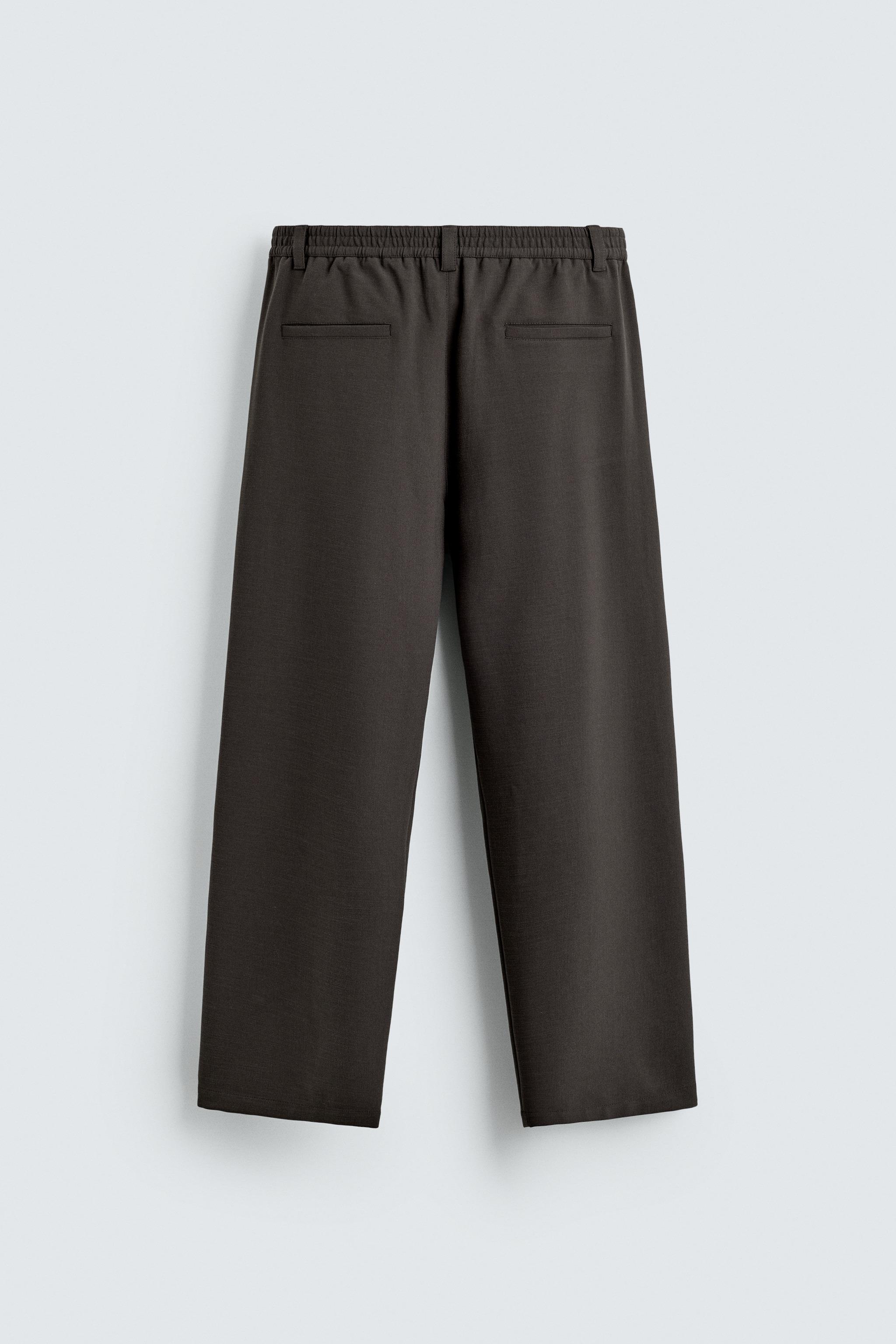 プリーツ入りリラックスフィットパンツ - サンド | ZARA Japan / 日本