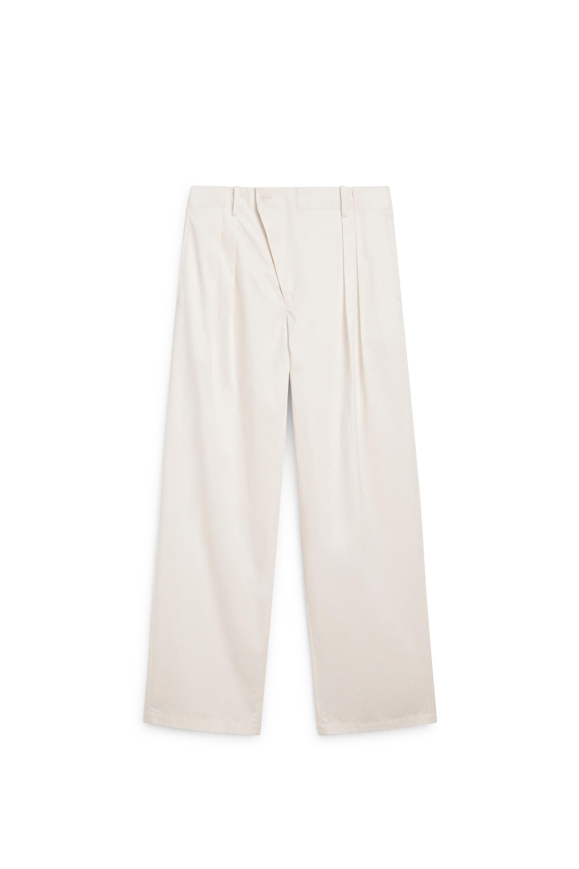 Pleated trousers with crossover fastening - STUDIO