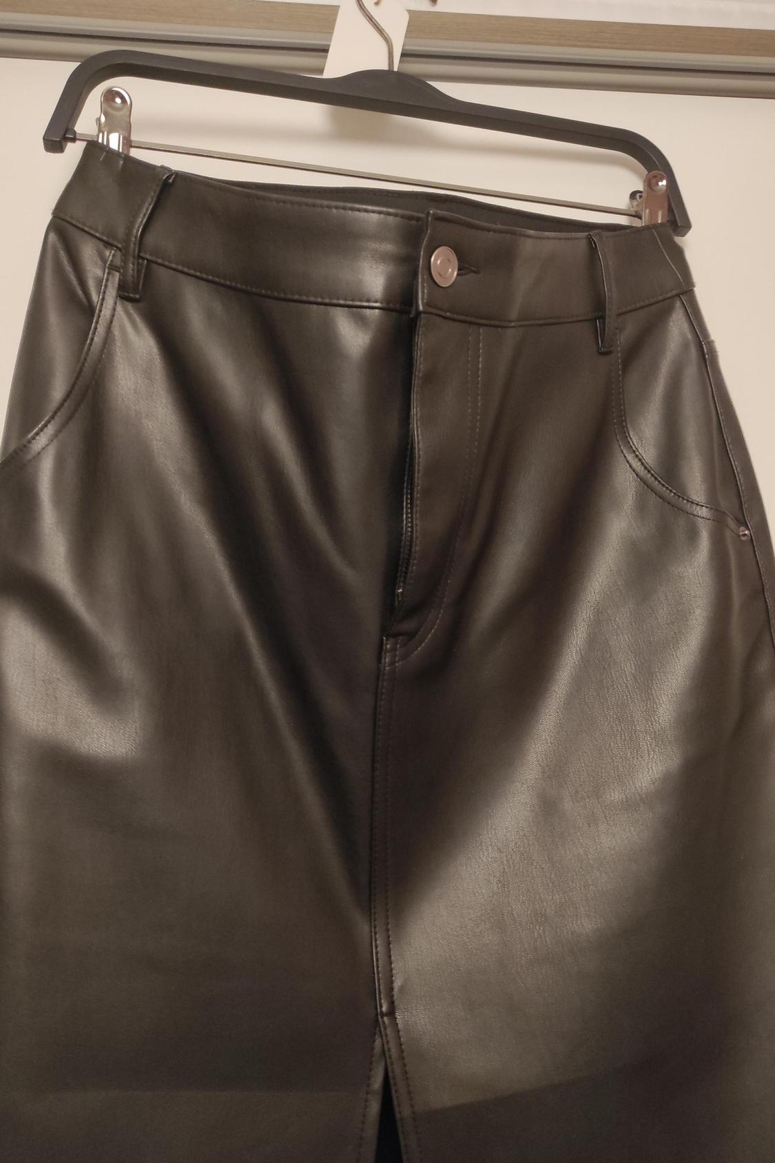 FAUX LEATHER PENCIL SKIRT - Image 3