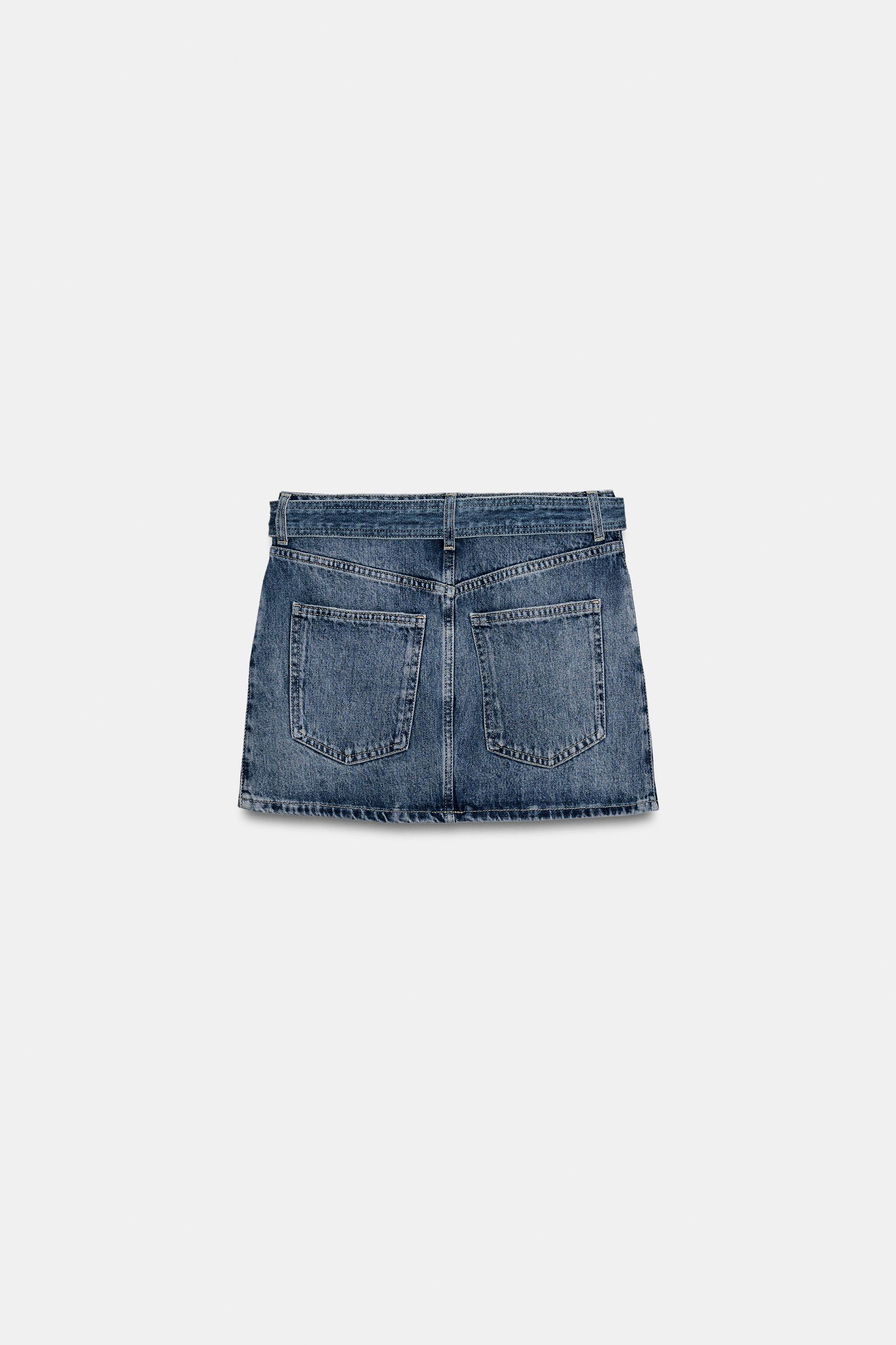 ZW COLLECTION DENIM MINI SKIRT