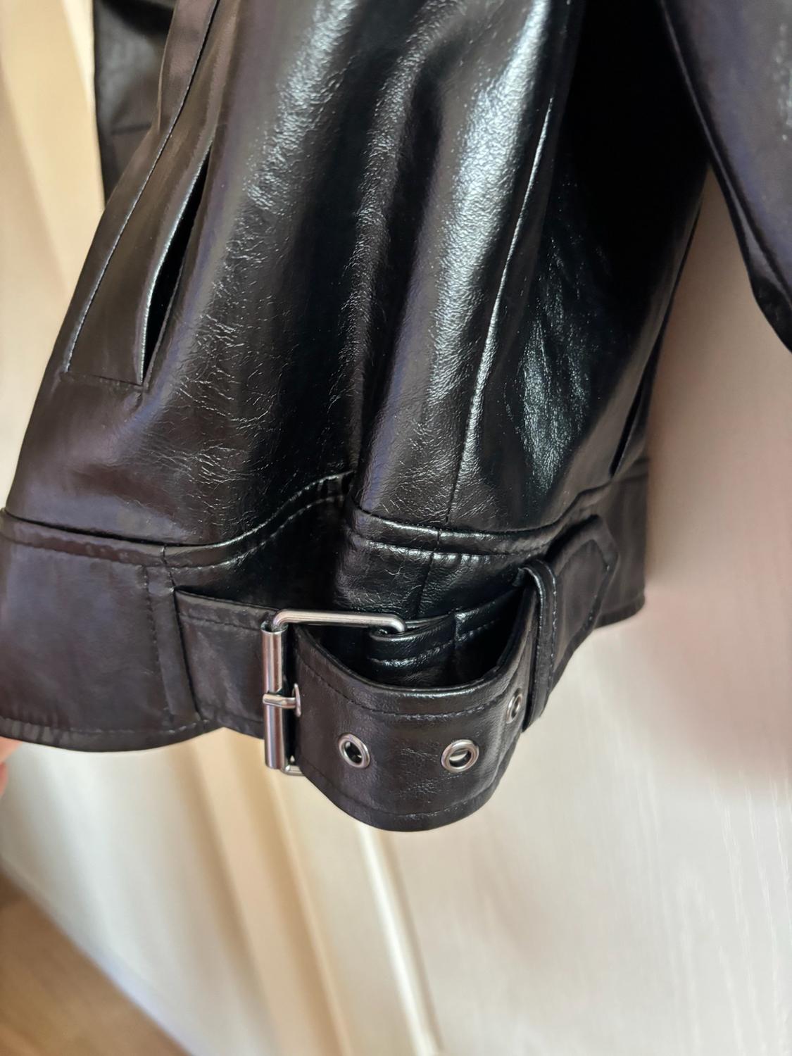 ZW COLLECTION LEATHER EFFECT JACKET - Image 3