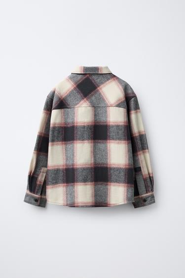 CHECK OVERSHIRT - Red by Zara - Image 1