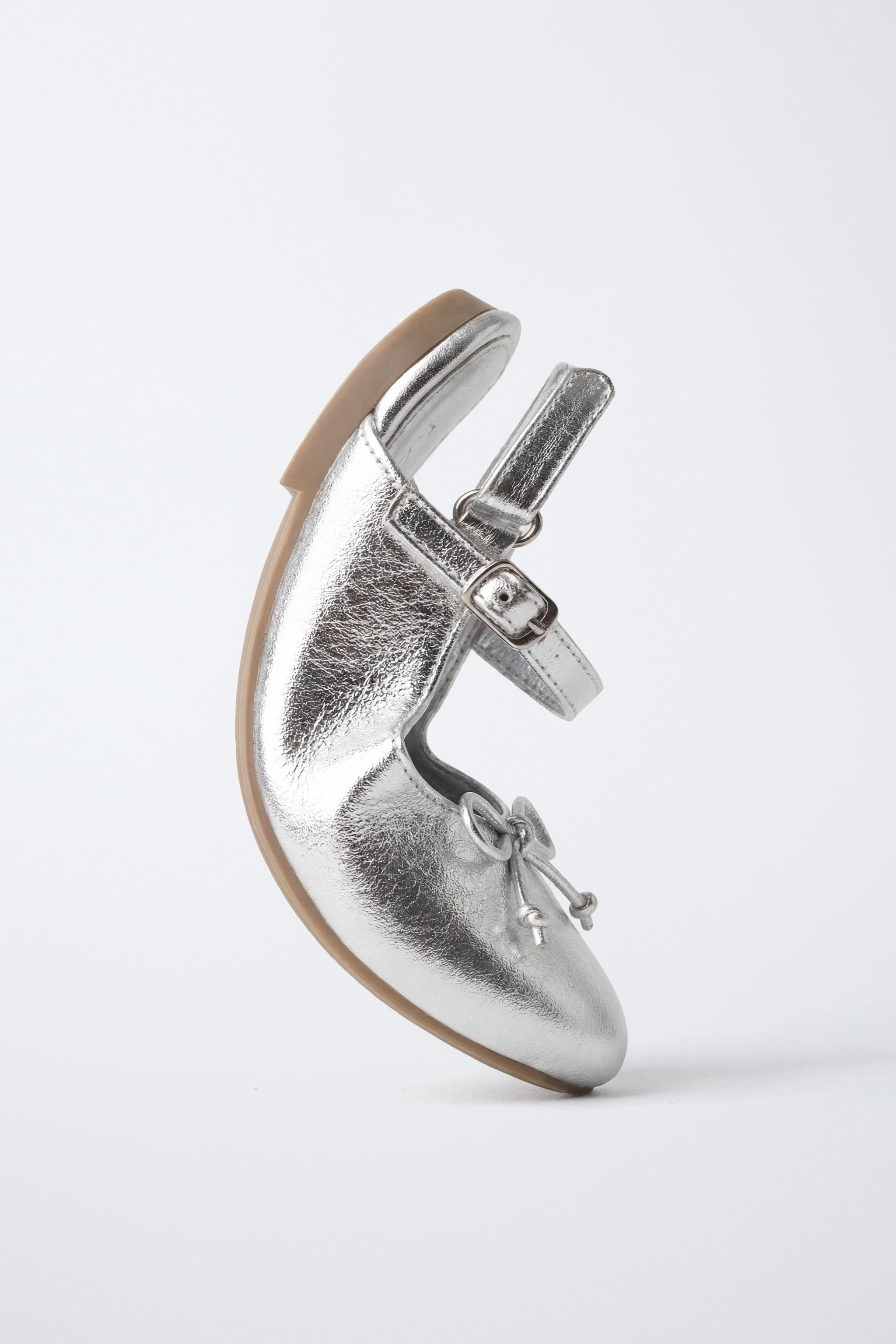 METALLIC SLINGBACK FLATS