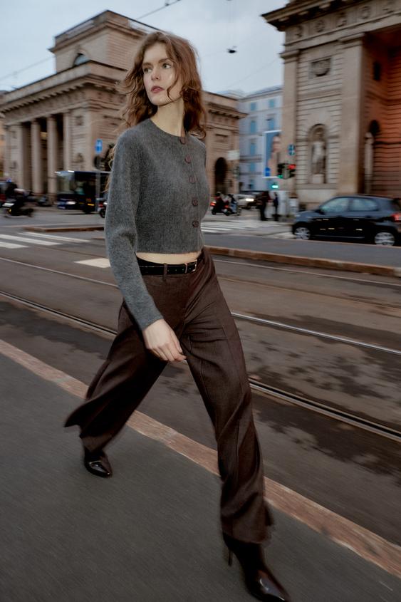 BELTED STRAIGHT LEG PANTS