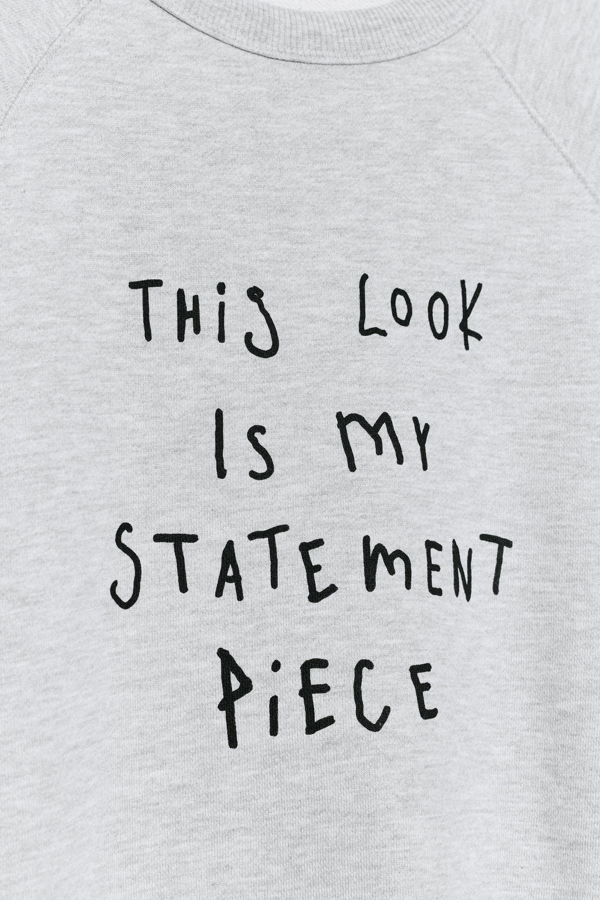 Zara YAZILI SWEATSHIRT görsel 6