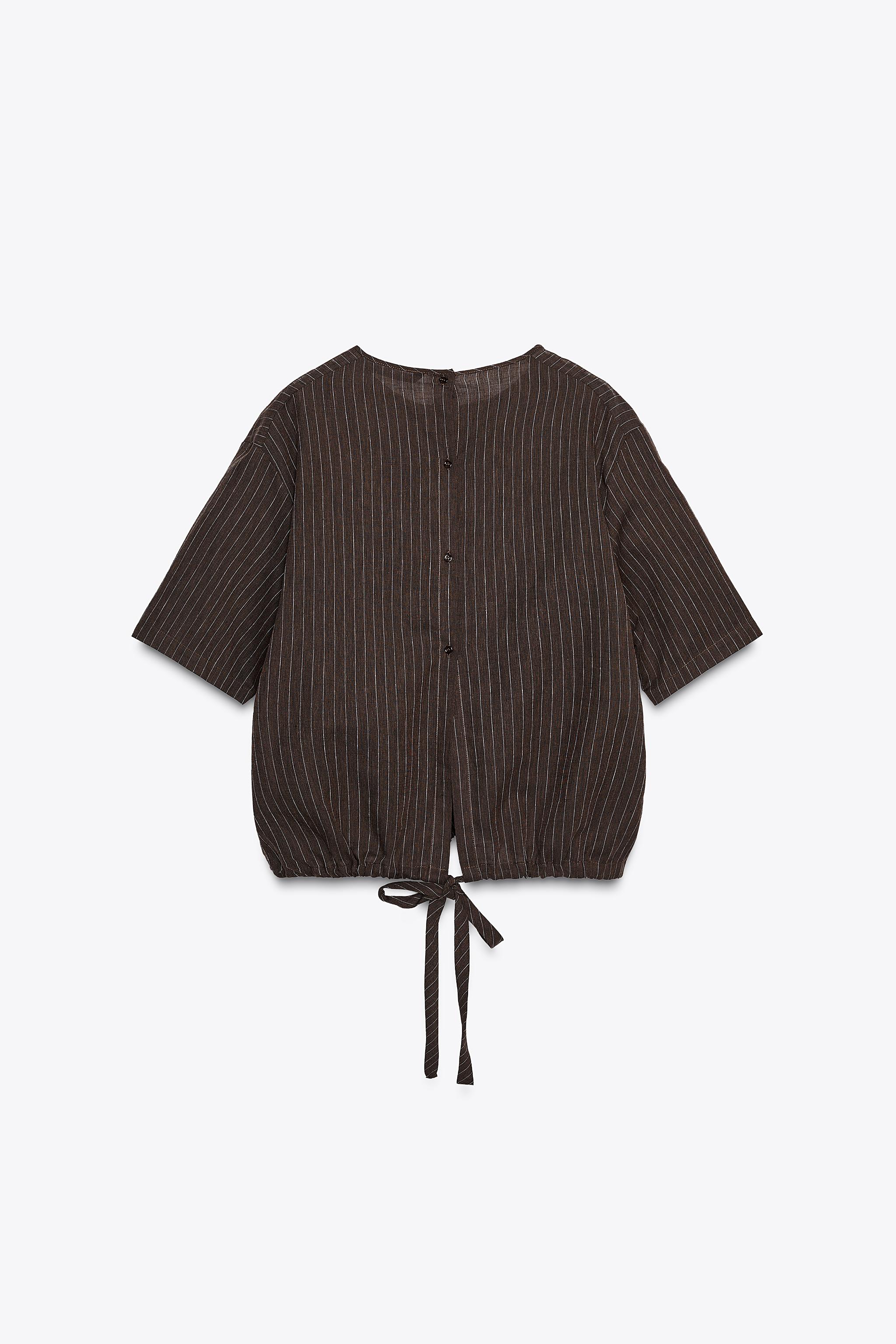 タグ付searoomlynnCurveneckVelvet Ribbontops Buy Accessorize Gingham Embroidered 100% Cotton Tie Top з