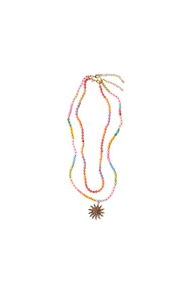 PACK DOS COLLARES ABALORIOS Y SOL - Multicolor de Zara