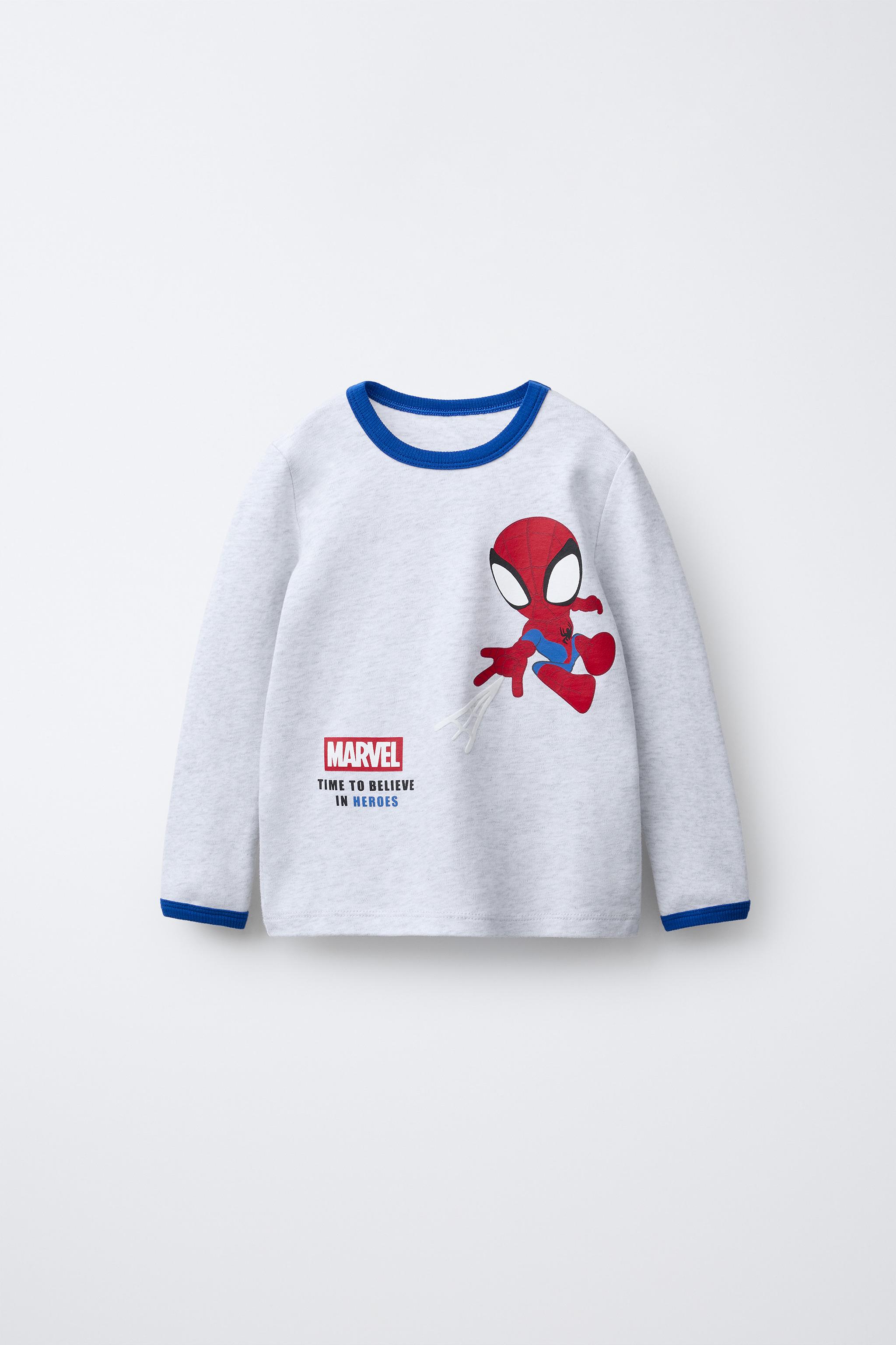 Marvel Jongens Pyjama Spiderman Nactkleding voor Kinderen Blauw 146