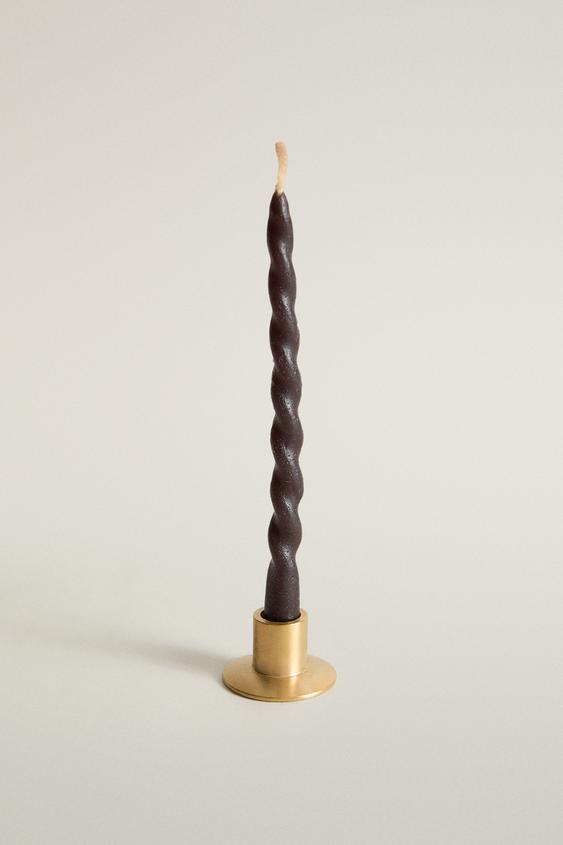 SALTED CARAMEL MINI CANDLE AND CANDLE HOLDER SET (SET OF 20) - Cream by Zara - Image 0