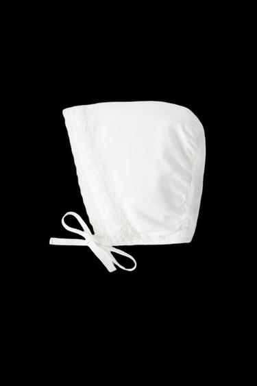 CAPOTA ENCAJE - Blanco de Zara