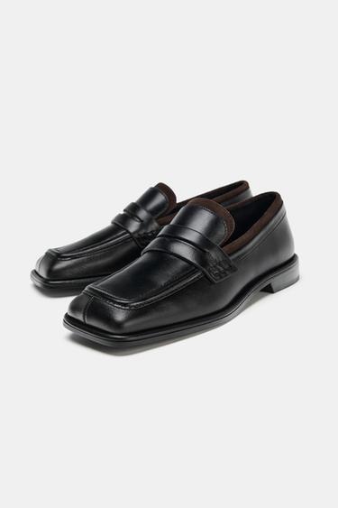 MOCASSINS EN CUIR ÉDITION LIMITÉE - Noir de Zara - Image 7