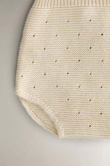 SALOPETTE ENFANT TRICOT - Beige clair de Zara - Image 3