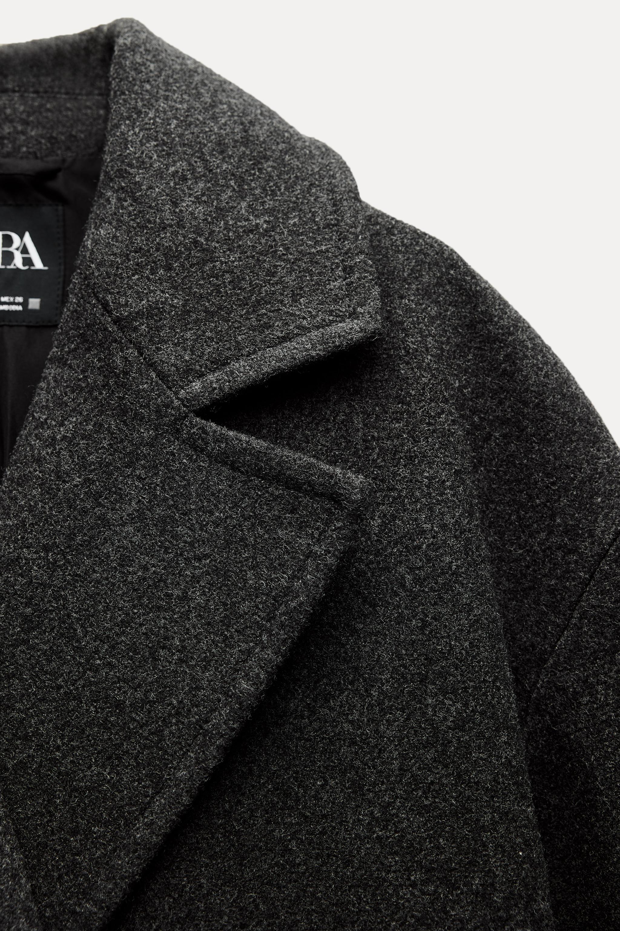 Zara oversized double breasted coat cheap