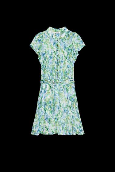 VESTIDO MINI ESTAMPADO - Multicolor de Zara - Imagen 0