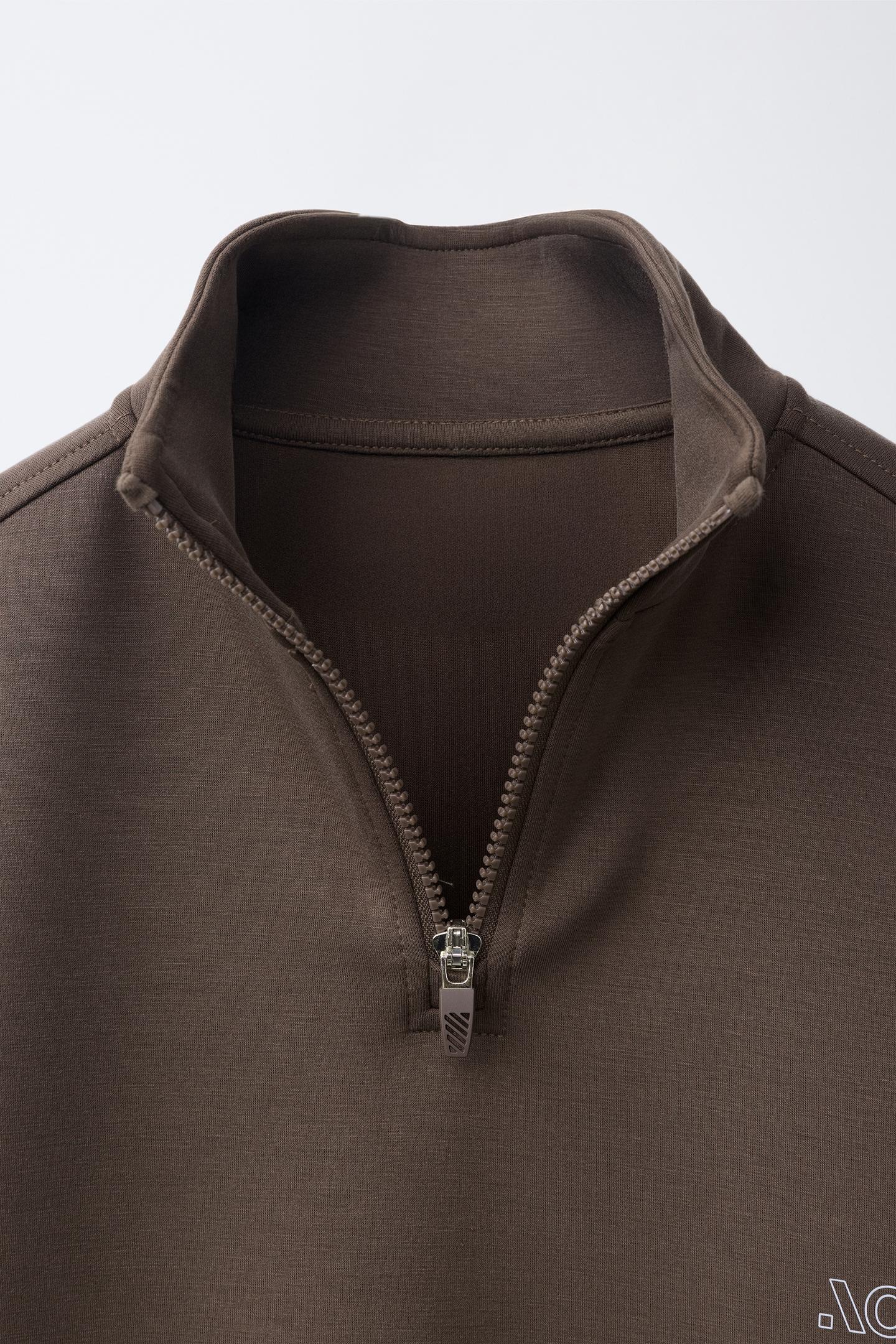 Детская толстовка Zara Sporty Text, цвет: Коричневый — фото 3