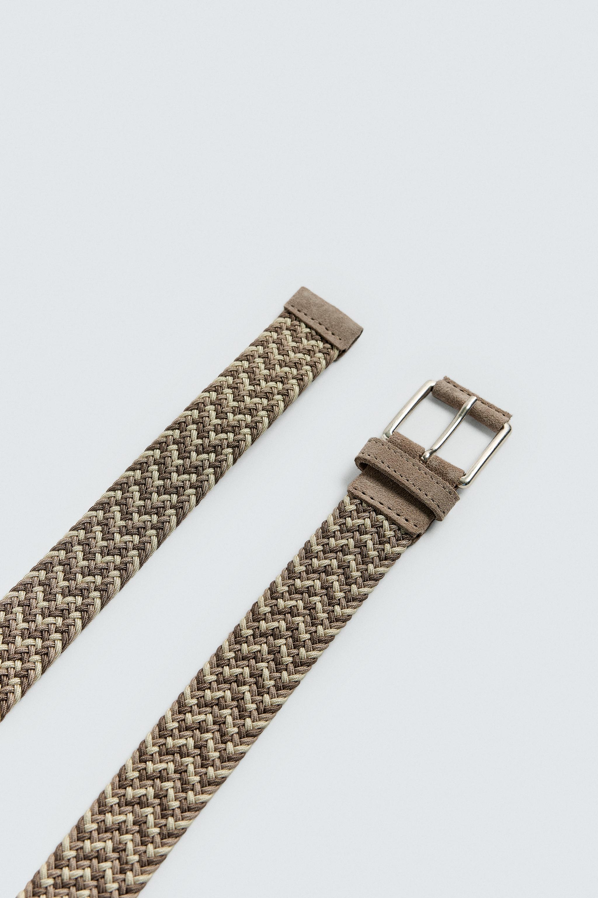 【ZARA】編み込みスプリットスエードベルト 5919/404/704 ZARA】編み込みスプリットスエードベルト 5919/404/704 (ZARA
