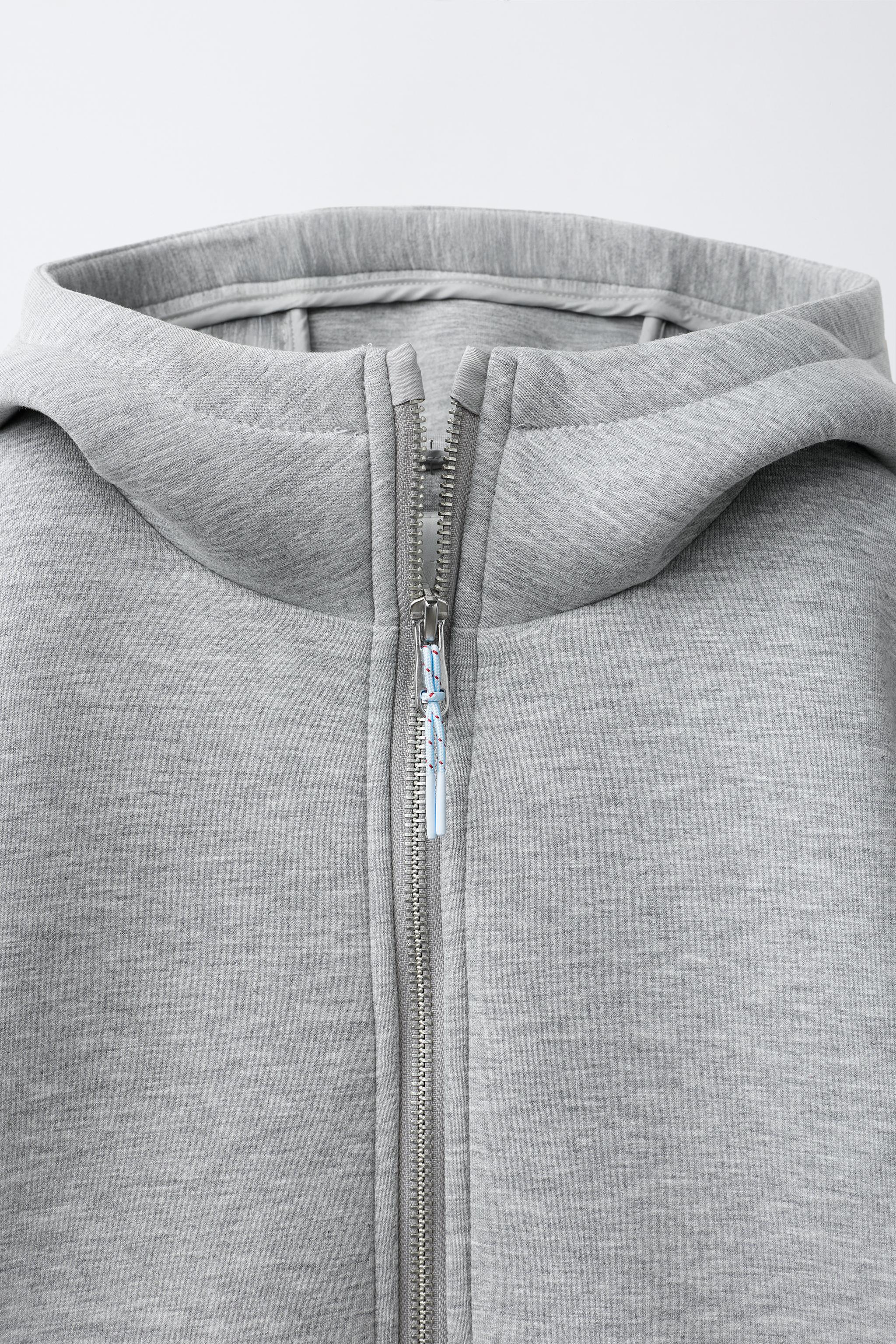 Детские куртки Zara NEOPRENE HOODED JACKET — фото 4