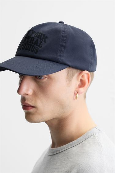 PRINTED FLAT-PEAK CAP - Dark grey by Zara - Image 3