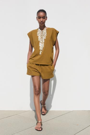 RUSTIC SHORTS - Oil by Zara