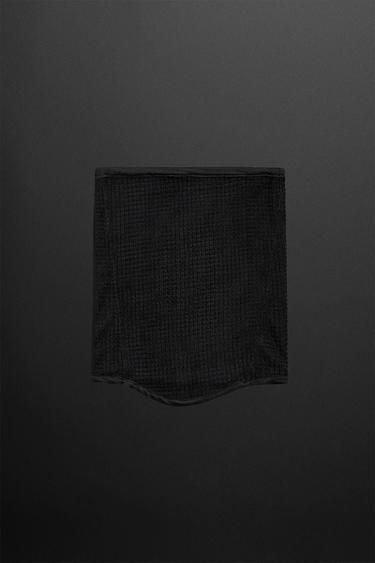 COMBINED FLEECE NECK WARMER - Black by Zara - Image 4