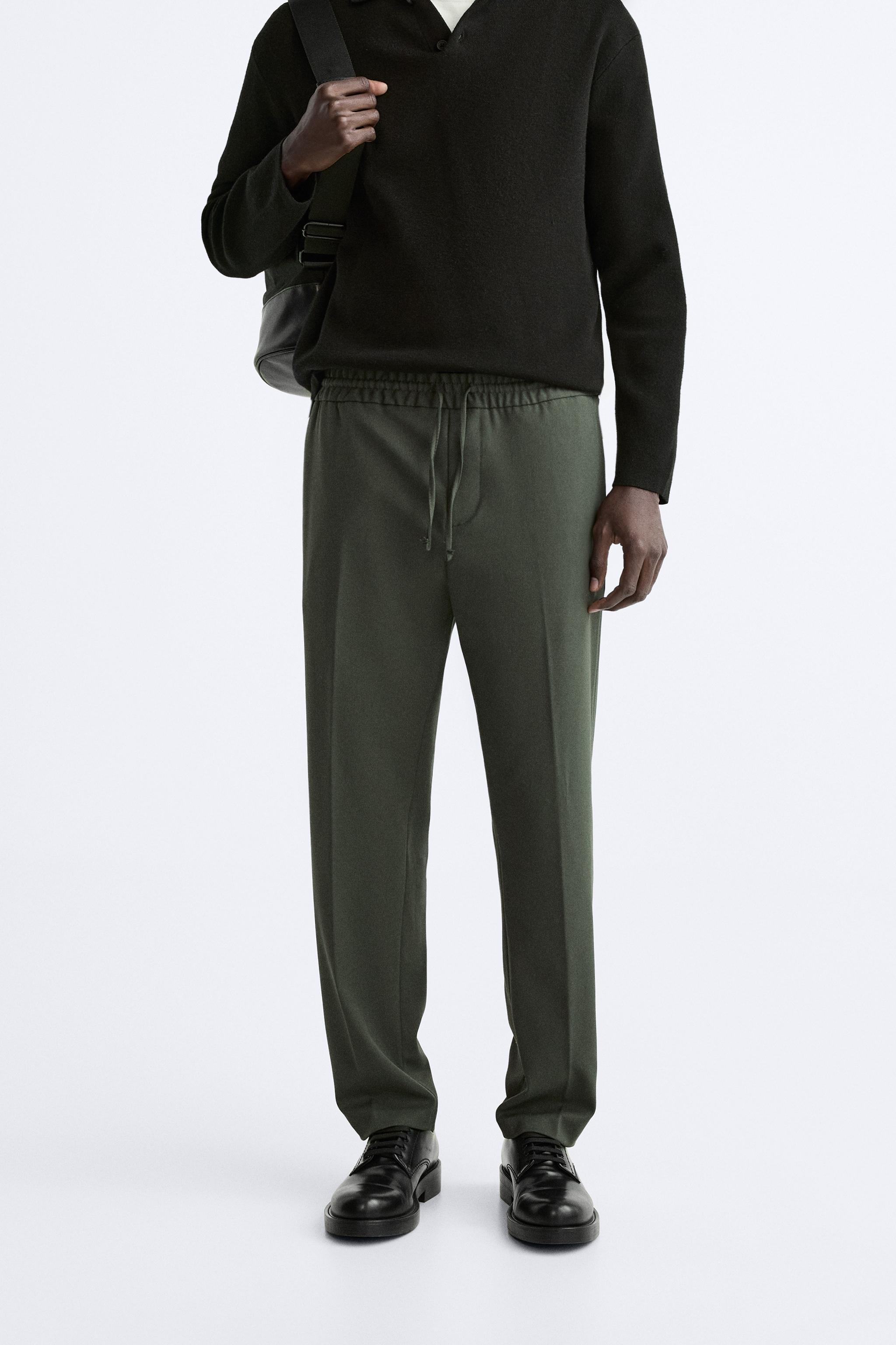 Zara jogging trousers with hot sale pockets