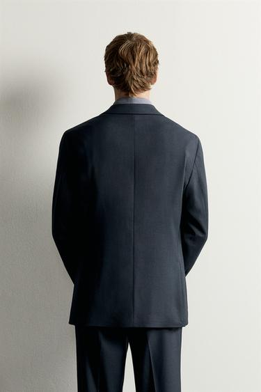 VESTE DE COSTUME CONFORT - Bleu marine de Zara - Image 2