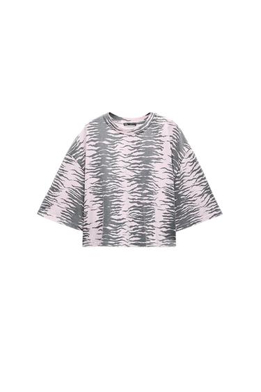 OVERSIZED ANIMAL PRINT T-SHIRT