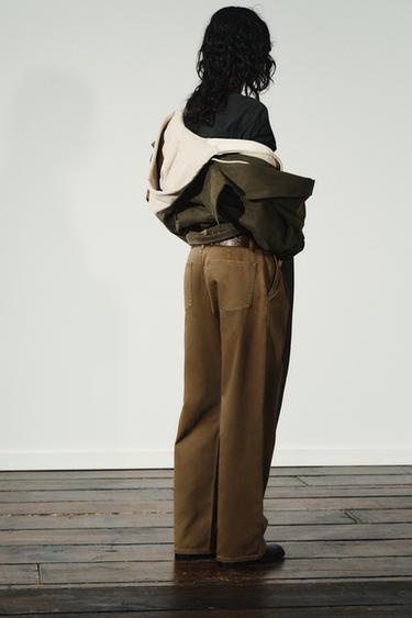 LOW-RISE CHINO TROUSERS - Brown by Zara - Image 5