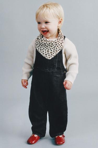 LONG DENIM DUNGAREES - Black by Zara