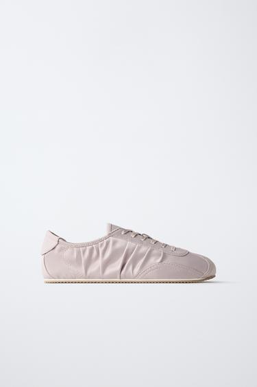 SATIN SNEAKERS — Pink 1