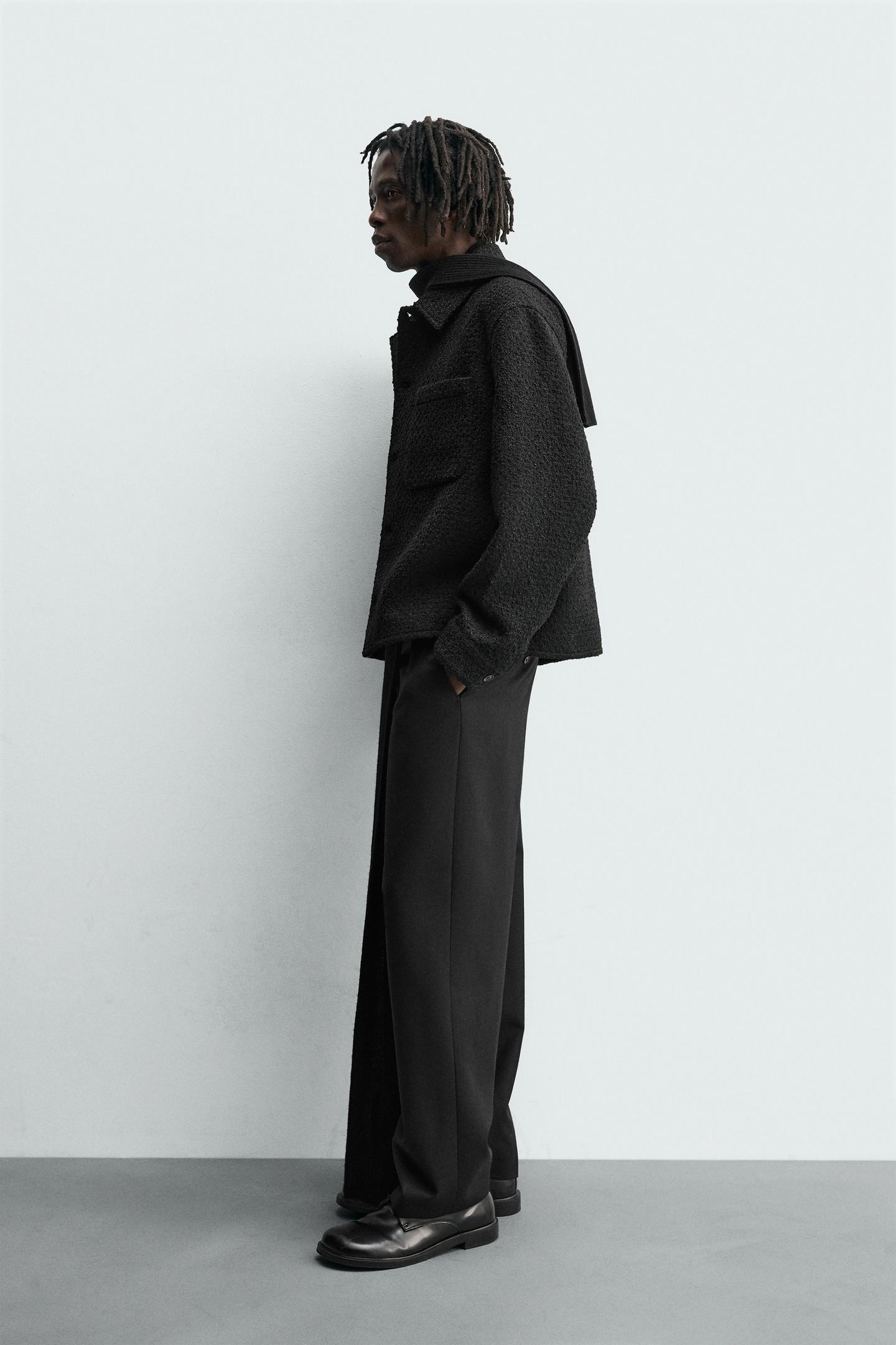 TEXTURED POCKET OVERSHIRT