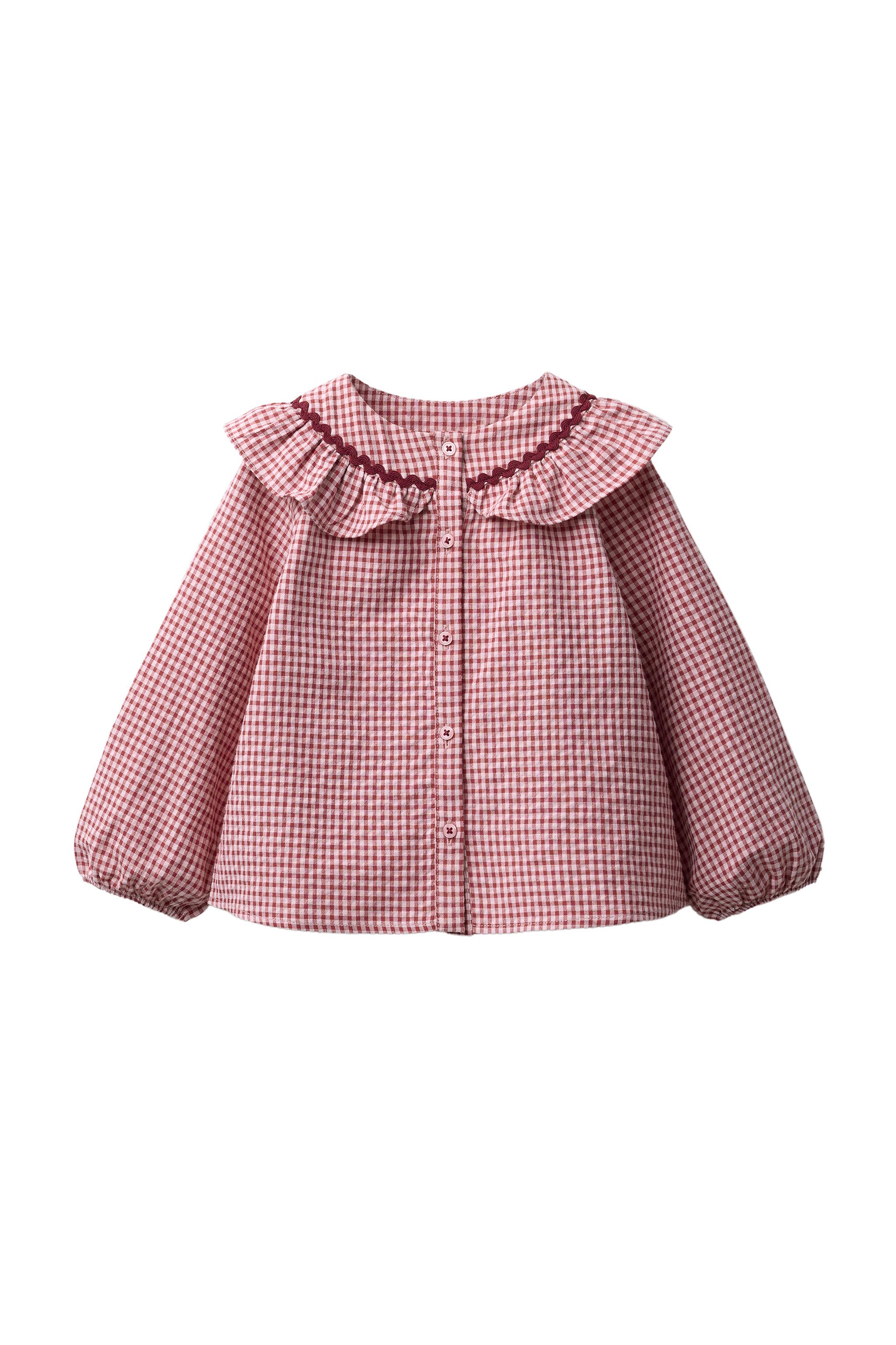 トップス ITALIAN COLLAR GINGHAM SHIRT 01165526664-f1.jpg?ts=