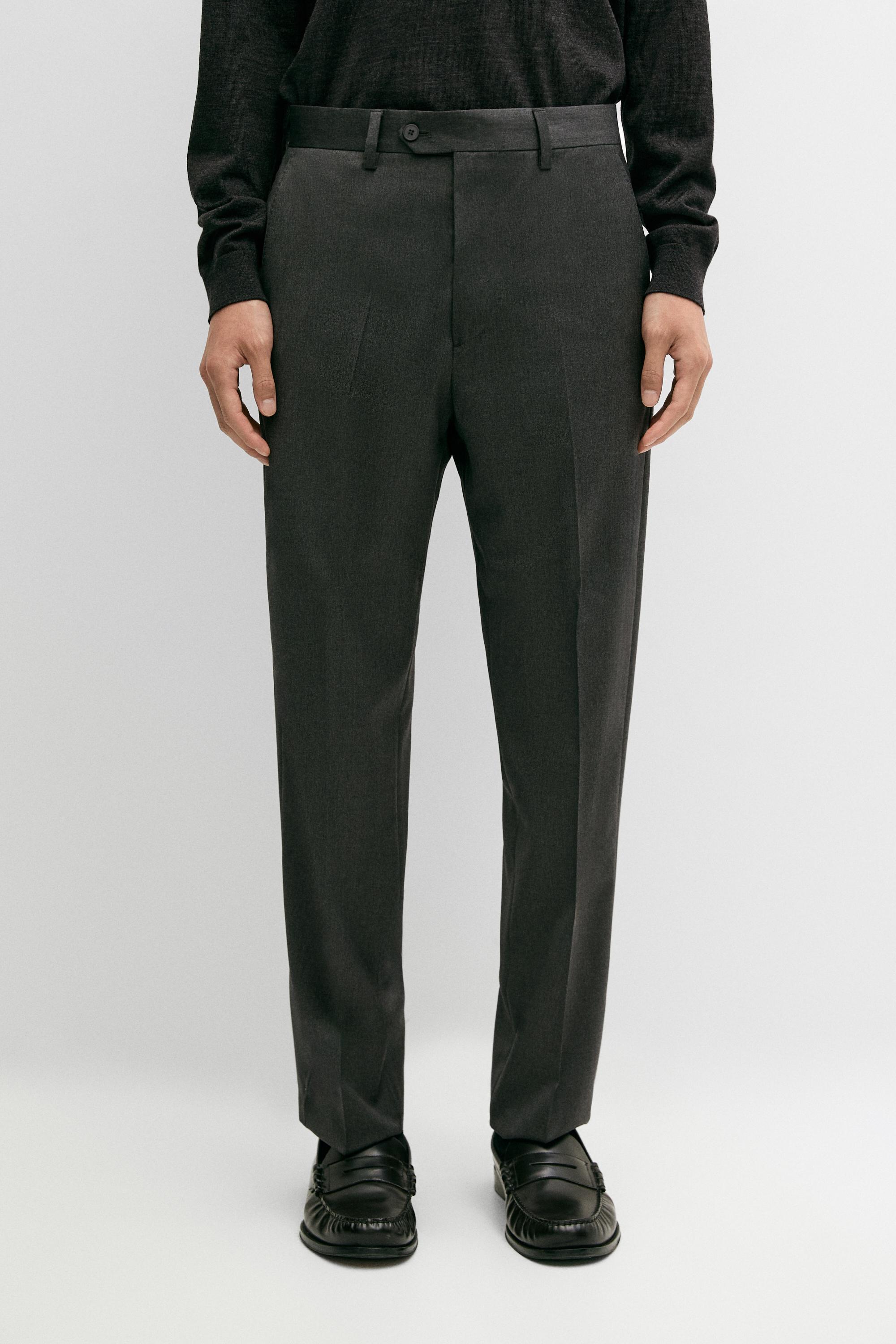 Pantalon tailleur en 100 % laine froide
