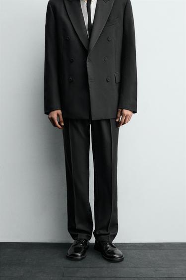 PLEATED SUIT TROUSERS - Black by Zara
