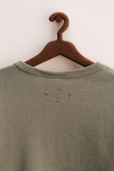 ZARA TIMELESS - PLAIN COTTON T-SHIRT - Taupe grey by Zara - Image 2
