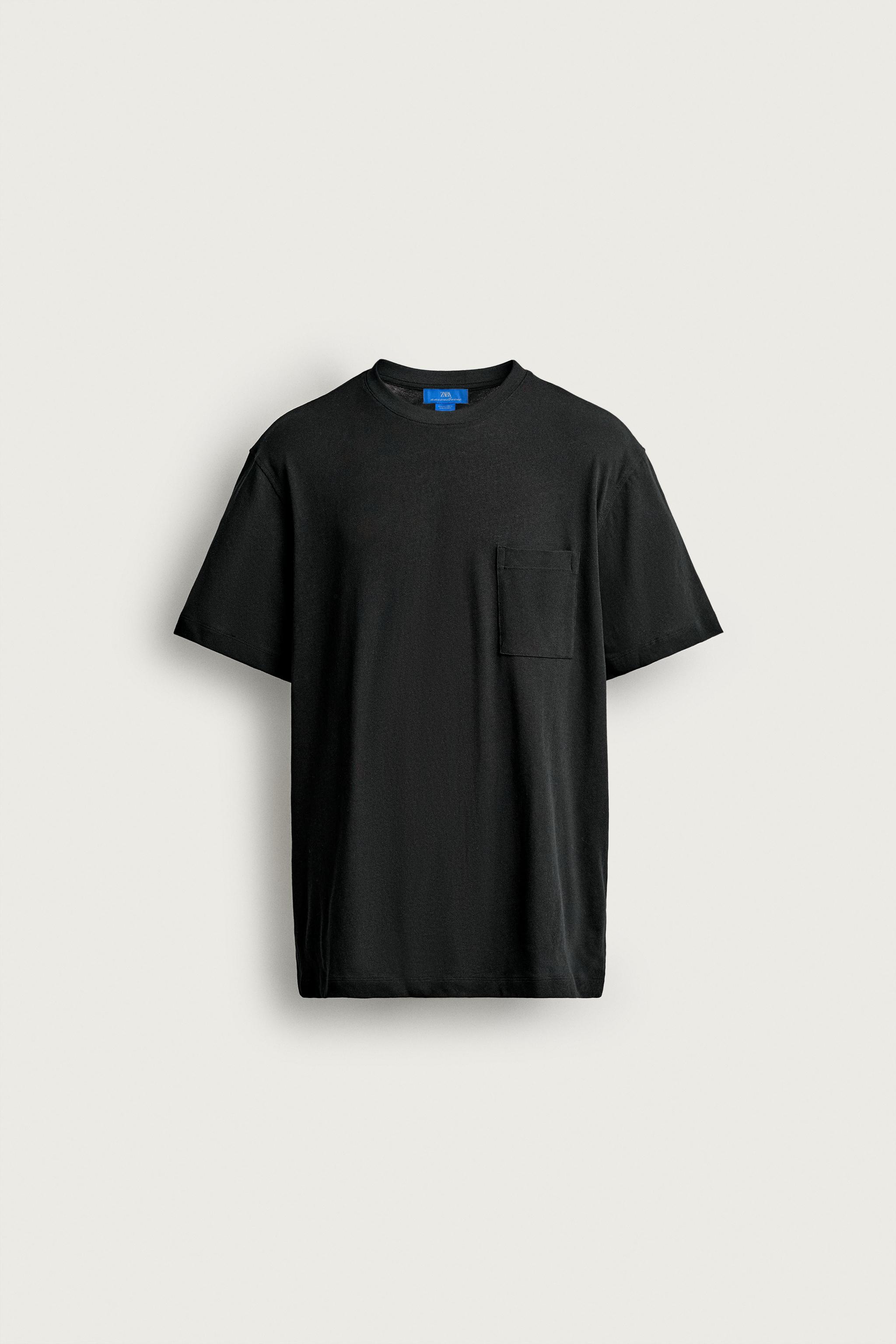 Мужские футболки Zara AARON LEVINE X ZARA POCKET T-SHIRT — фото 6