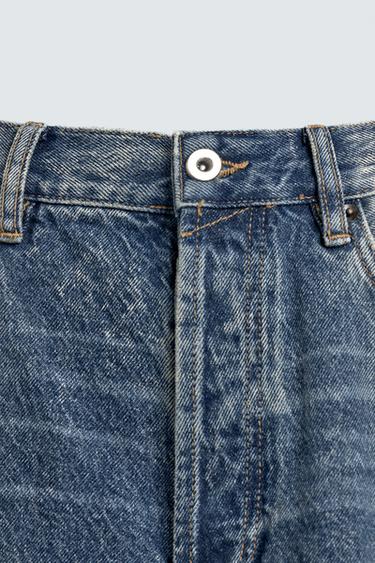 BARREL FIT JEANS WITH TWISTED SEAMS - Blue by Zara - Image 9