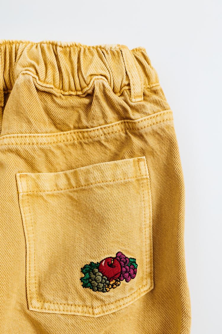 Pantalon sarga bordado fruit of the loom