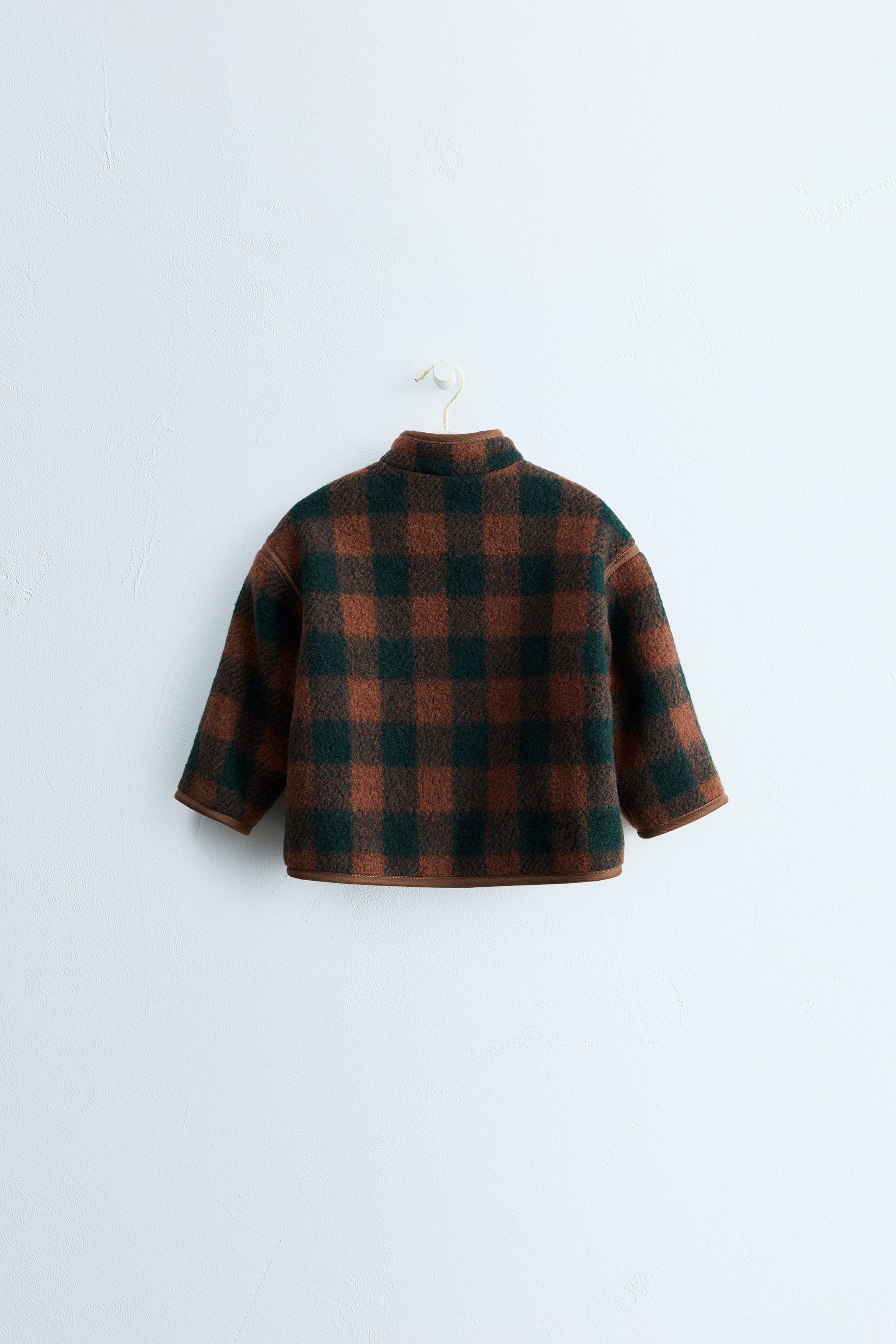 ZARA TIMELESS - WOOL-BLEND PLAID JACKET