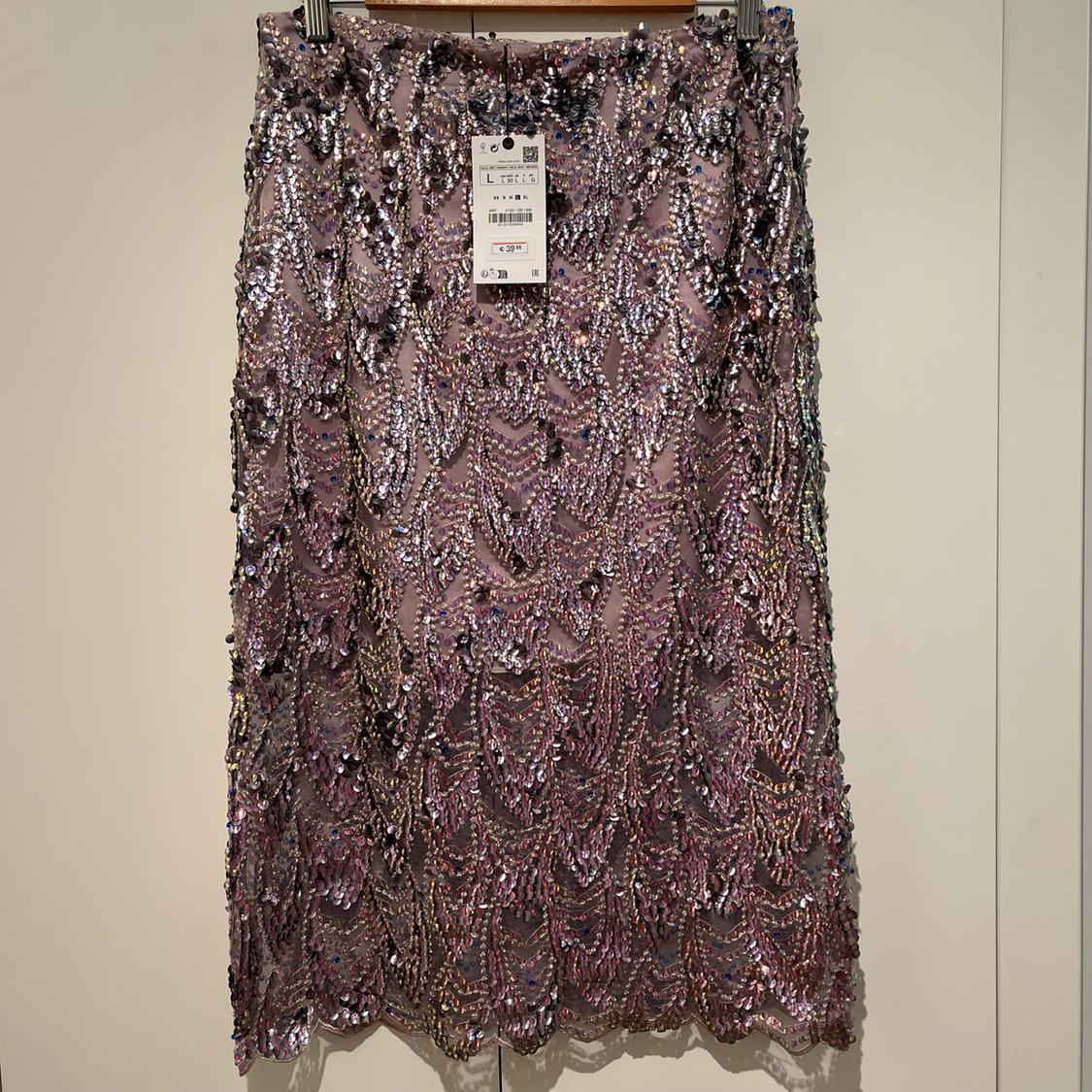 SEQUINNED MIDI SKIRT - Image 7