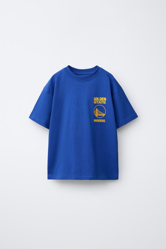 T-shirt Basique Zara Fille 8 Ans – Jaune Coton, Manches Courtes, Col Rond – Occasion Très Bon état