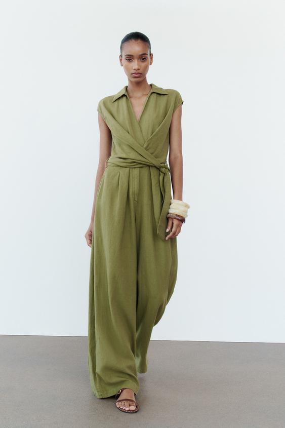 Zara Vestito Verde Zara Tuta Verde Acqua ZARA NEW SIZE S SMALL BLACK VELVET  SLEEVELESS SHEER