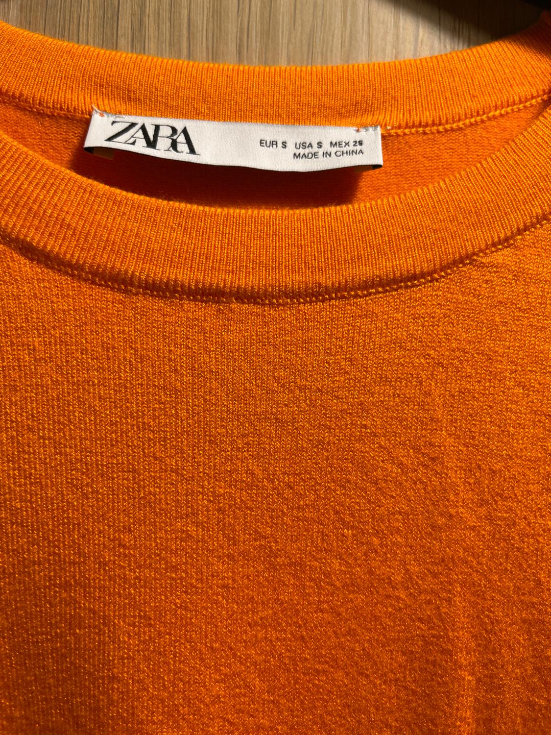 BASIC PLAIN KNIT TOP WITH SHORT SLEEVES - Image 4