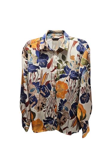 FLORAL SHIRT , SILK MATERIAL