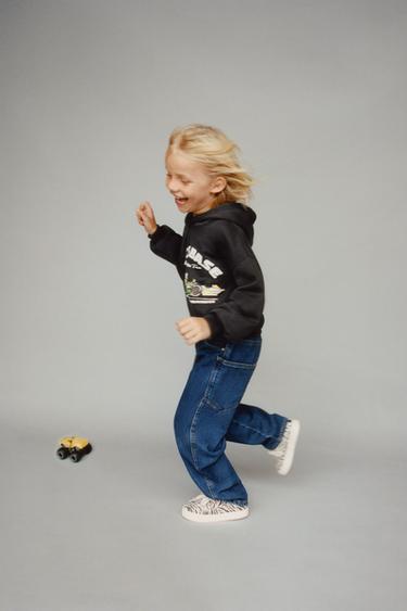 BELTED BAGGY JEANS - Mid-blue by Zara