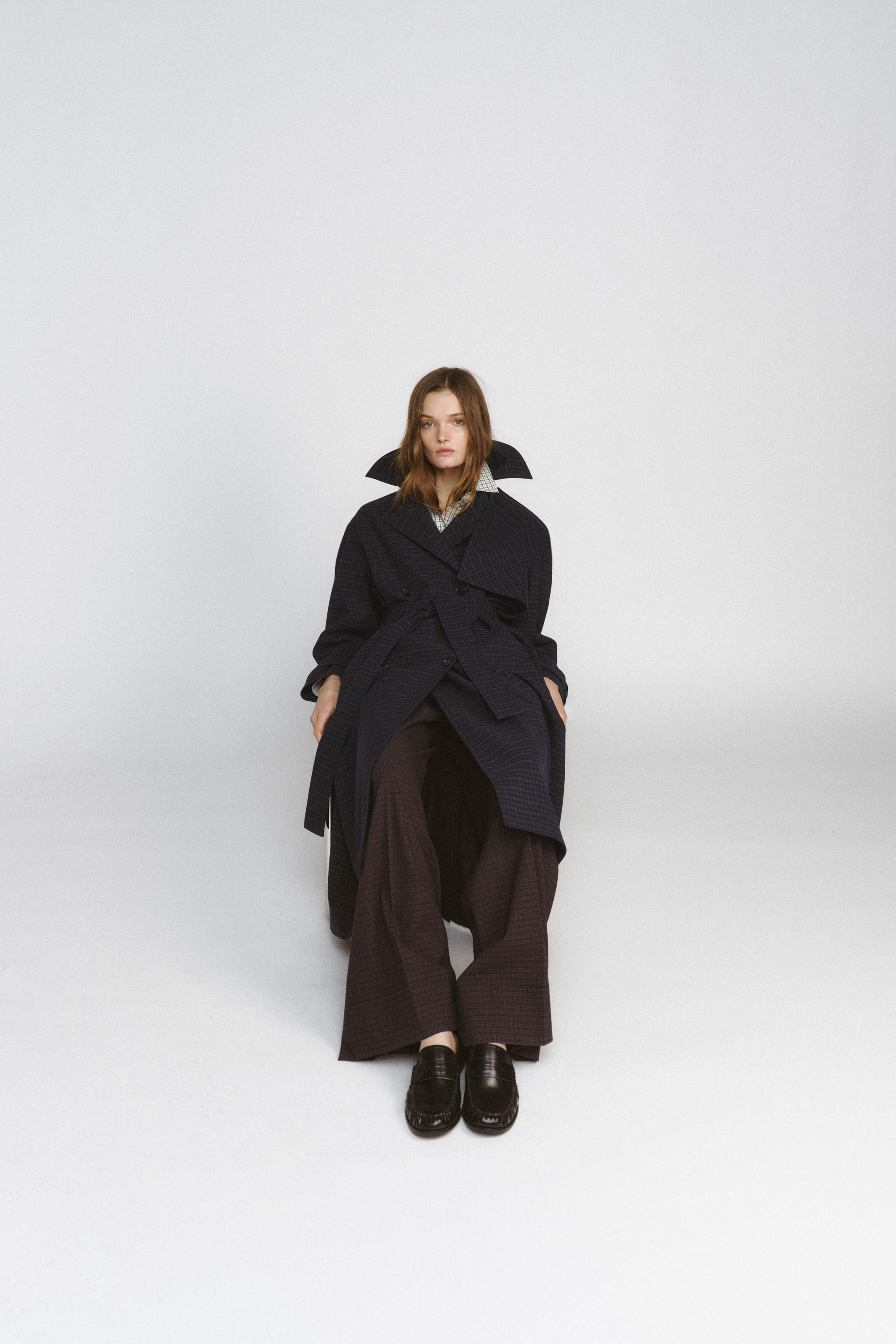 PLAID TRENCH COAT ZW COLLECTION LIMITED EDITION